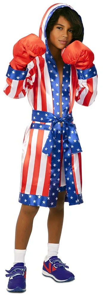 Disfraz de Boxeador Americano para Niño Boxeadores EuroCarnavales